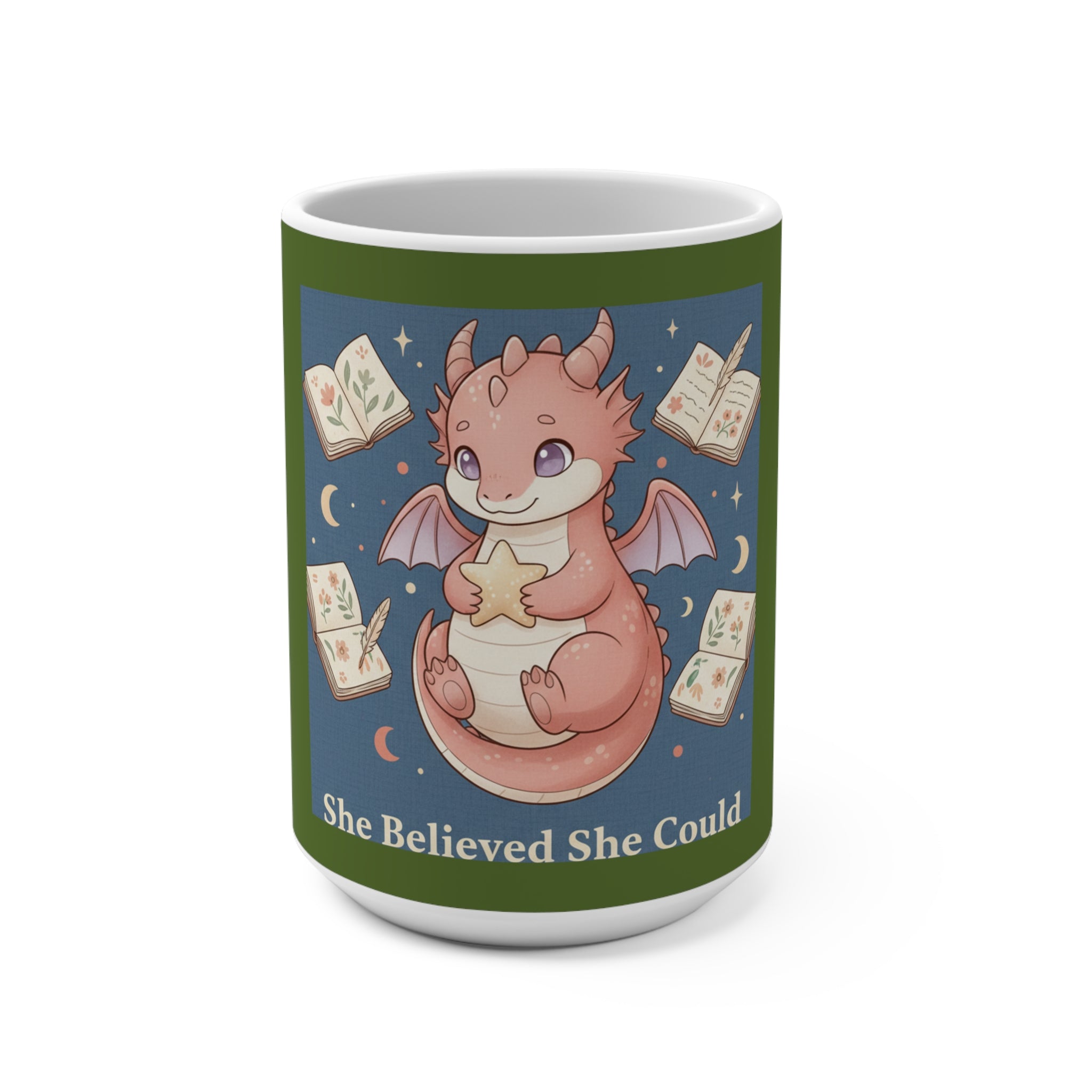 Dragon Mug 15oz – She Believed She Could